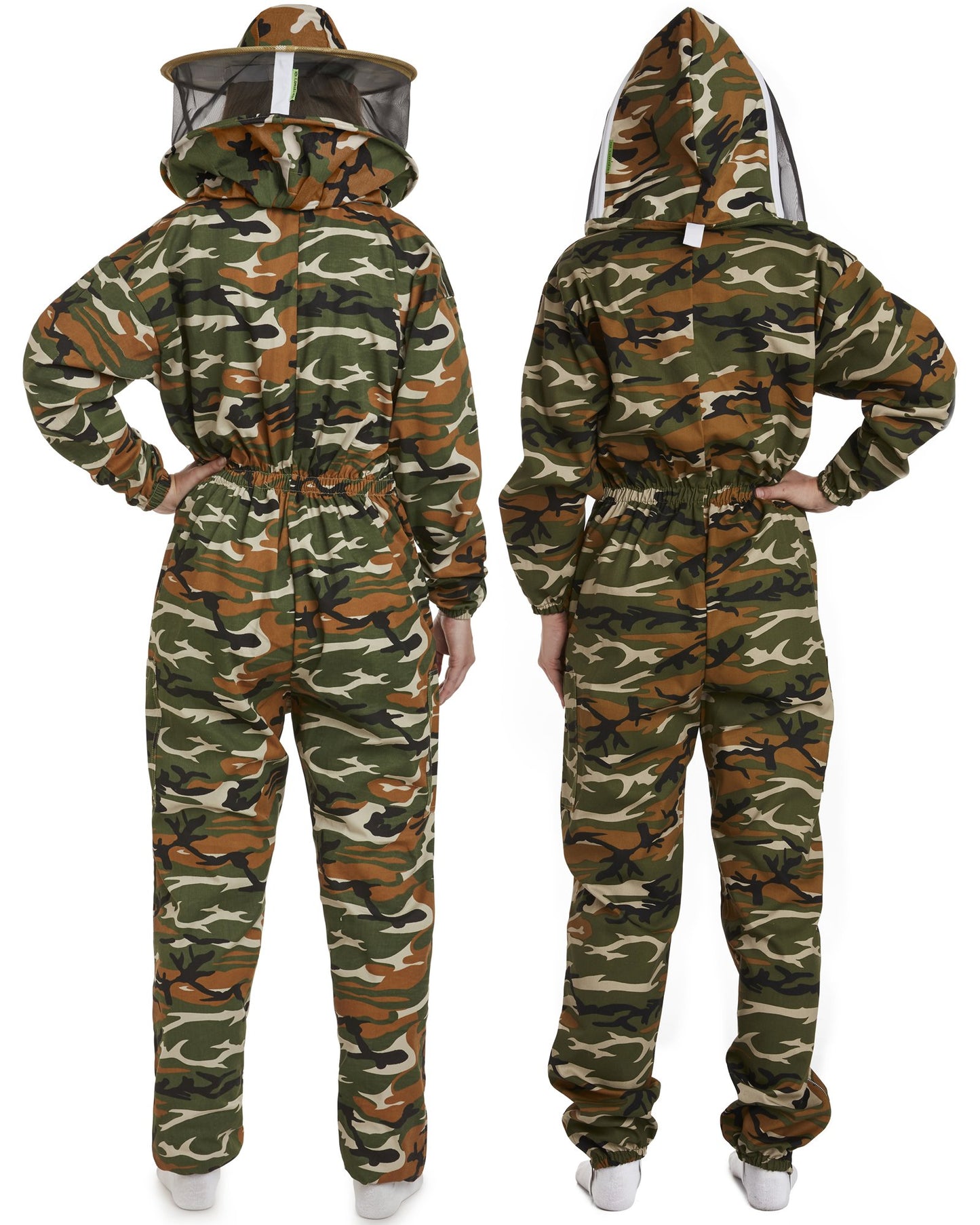 Max Protect - Cotton Beekeeping Suit with 2 Veils Round & Fencing – Safe and Protected