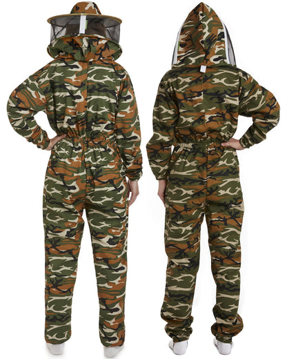 Max Protect - Cotton Beekeeping Suit with 2 Veils Round & Fencing – Safe and Protected