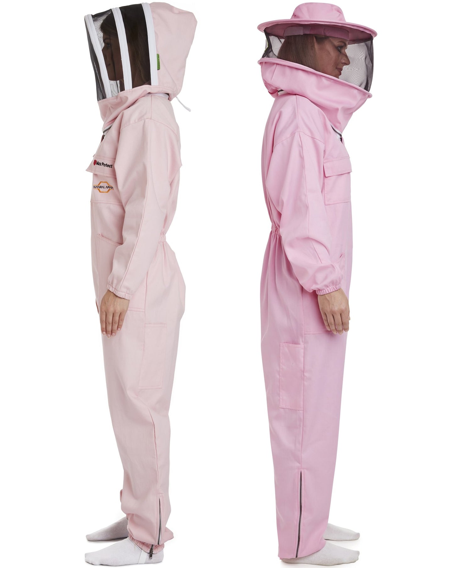Max Protect - Cotton Beekeeping Suit with 2 Veils Round & Fencing – Safe and Protected