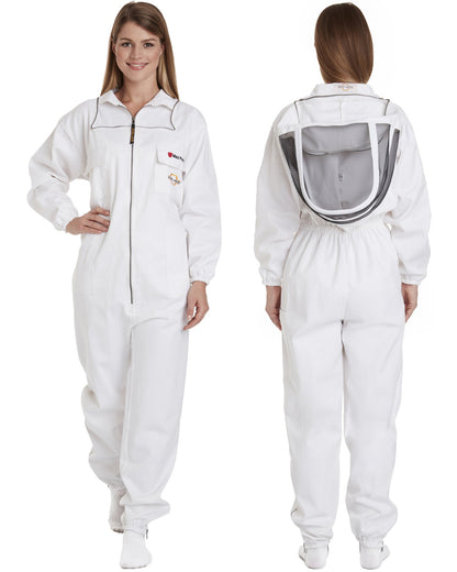 Max Protect - Cotton Beekeeping Suit with 2 Veils Round & Fencing – Safe and Protected
