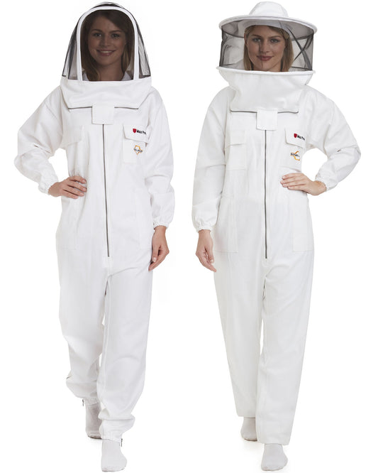 Max Protect - Cotton Beekeeping Suit with 2 Veils Round & Fencing – Safe and Protected