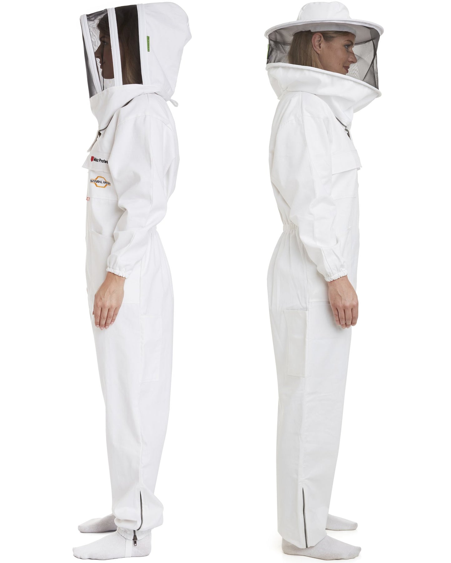 Max Protect - Cotton Beekeeping Suit with 2 Veils Round & Fencing – Safe and Protected