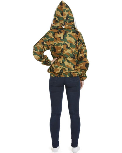 Apiarist Beekeeping Jacket - Polycotton - Non-Flammable Fencing Veil - Backyard Beekeeper