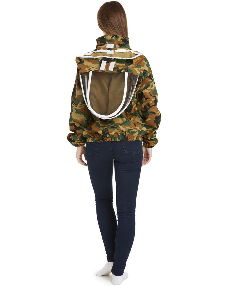 Apiarist Beekeeping Jacket - Polycotton - Non-Flammable Fencing Veil - Backyard Beekeeper