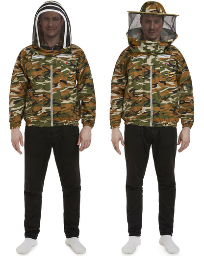 Max Protect - Cotton Beekeeping Jacket with 2 Veils Round & Fencing – Safe and Protected