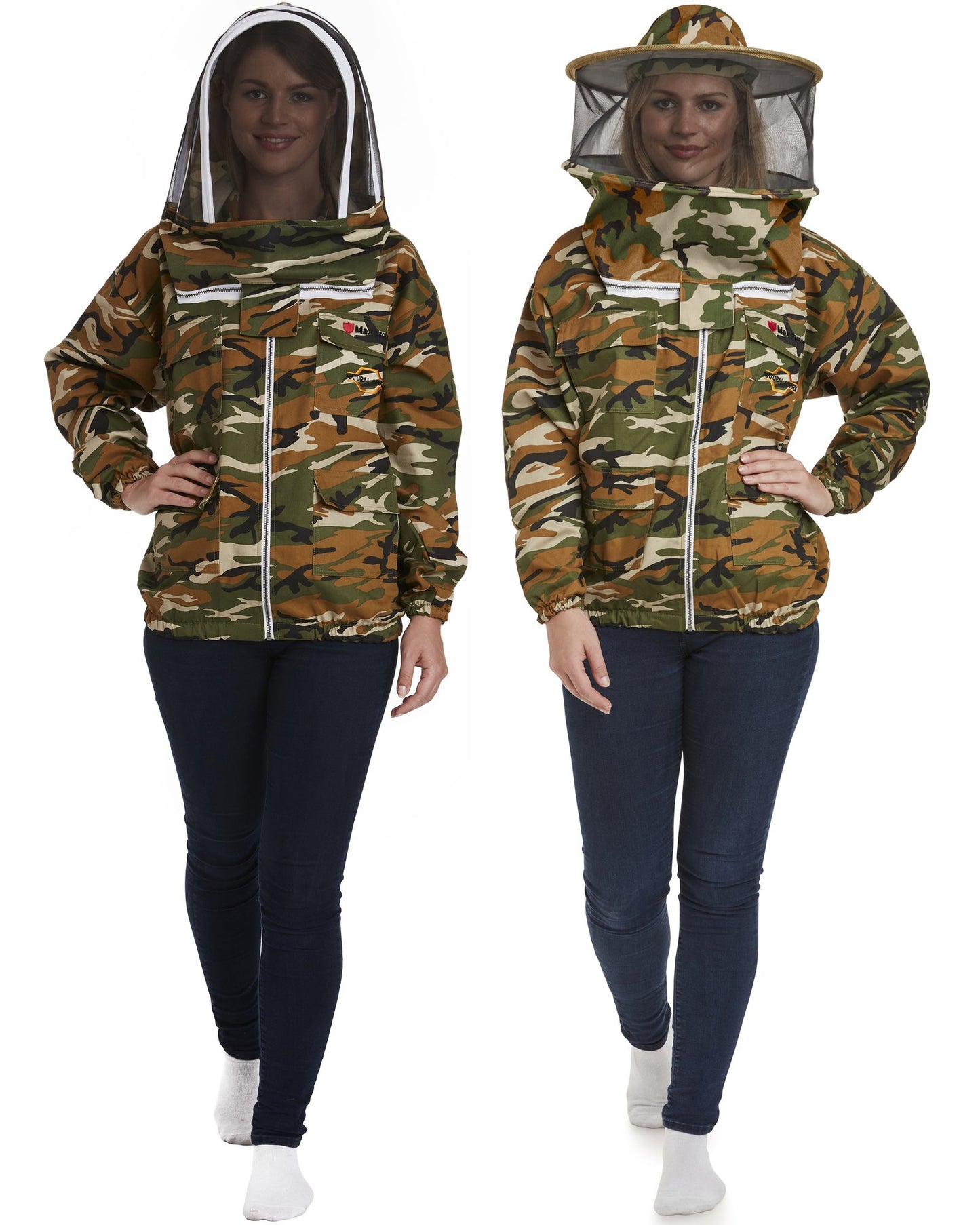 Max Protect - Cotton Beekeeping Jacket with 2 Veils Round & Fencing – Safe and Protected