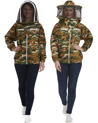Max Protect - Cotton Beekeeping Jacket with 2 Veils Round & Fencing – Safe and Protected