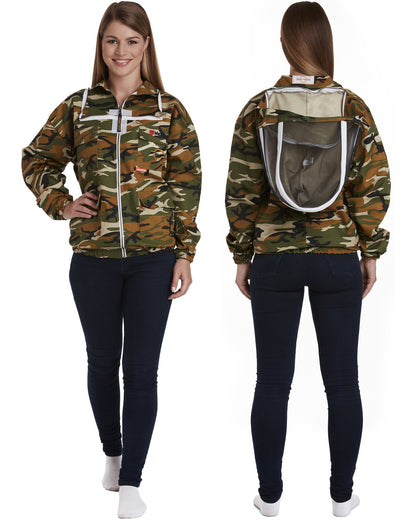 Max Protect - Cotton Beekeeping Jacket with 2 Veils Round & Fencing – Safe and Protected