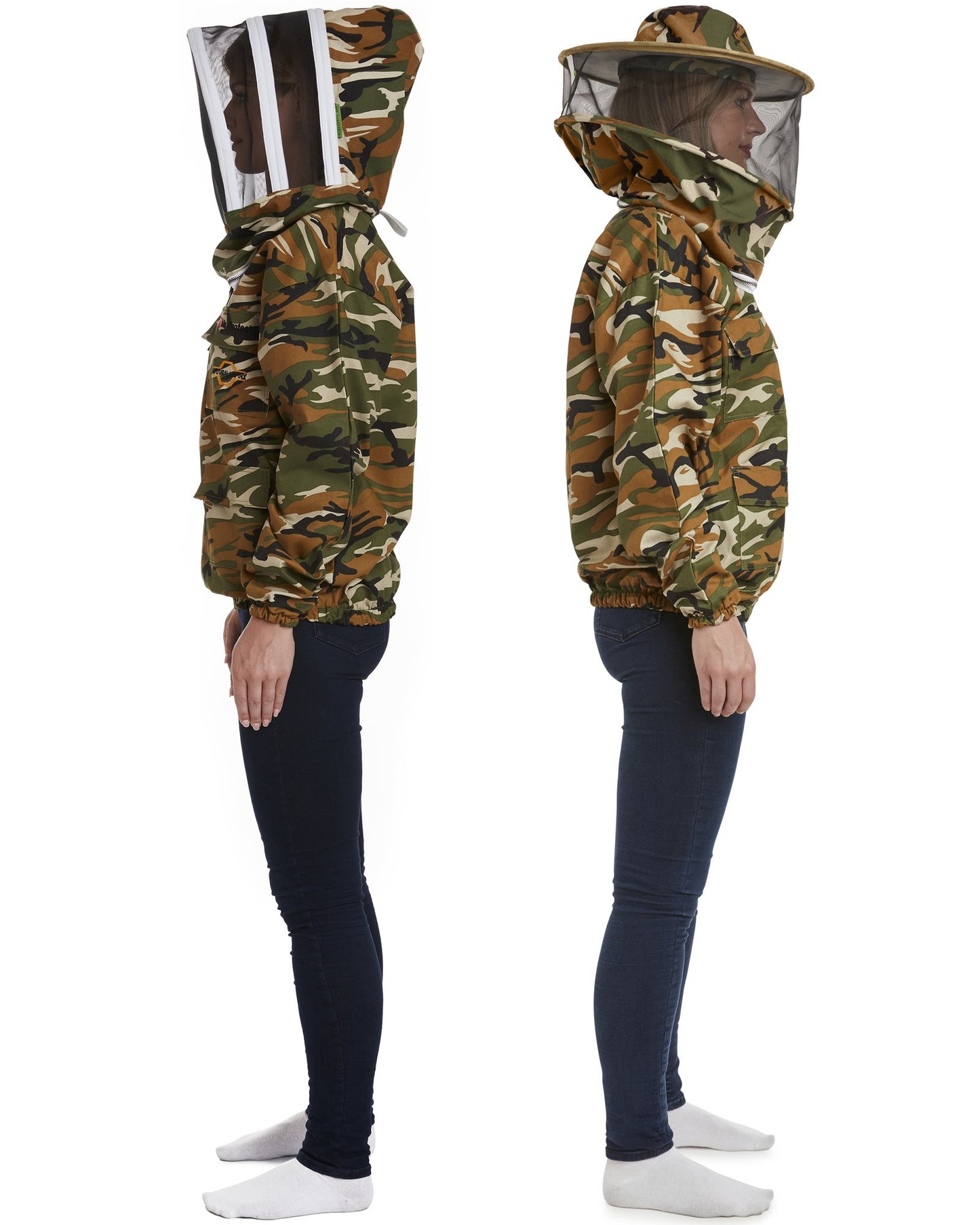 Max Protect - Cotton Beekeeping Jacket with 2 Veils Round & Fencing – Safe and Protected