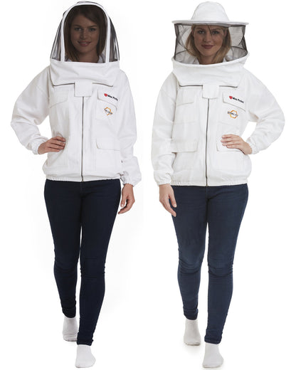 Max Protect - Cotton Beekeeping Jacket with 2 Veils Round & Fencing – Safe and Protected