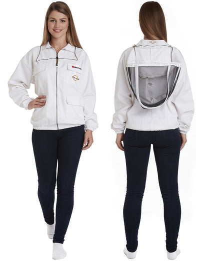 Max Protect - Cotton Beekeeping Jacket with 2 Veils Round & Fencing – Safe and Protected