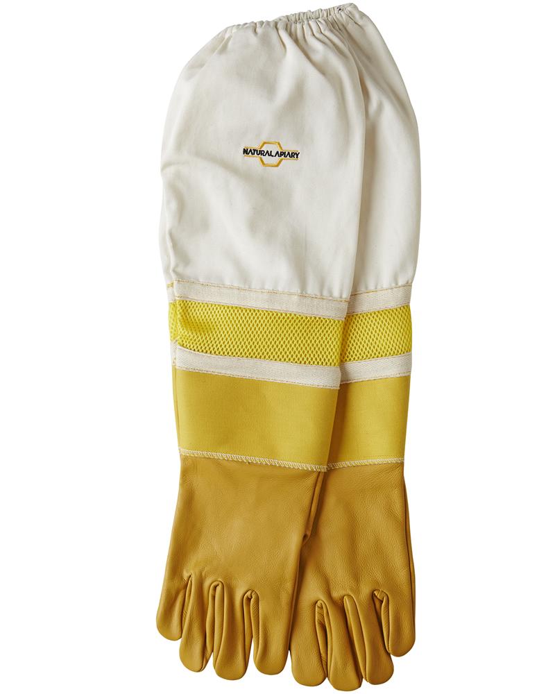Ventilated Beekeeping Gloves - Sting Proof Cuffs - Goatskin/Cowhide