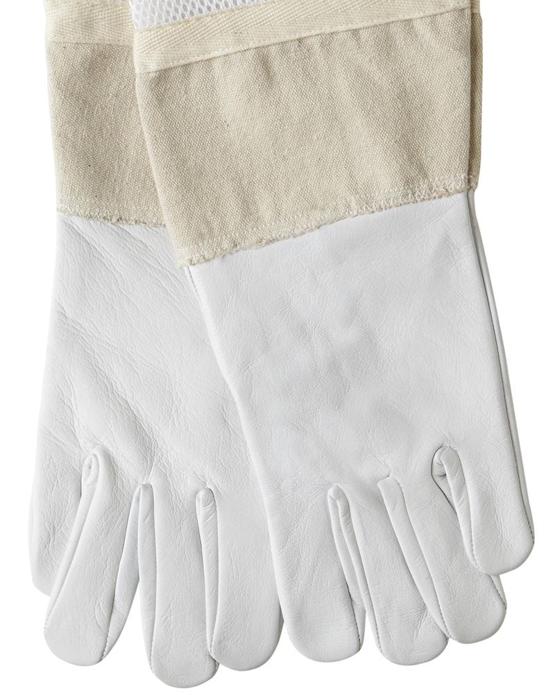 Ventilated Beekeeping Gloves - Sting Proof Cuffs - Goatskin/Cowhide