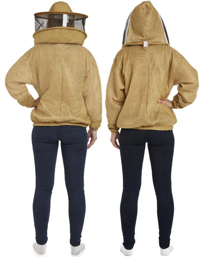 Zephyros - 3 Layer Ventilated Beekeeping Jacket with 2 veils Round & Fencing - Stay Cool & Protected