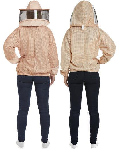 Zephyros - 3 Layer Ventilated Beekeeping Jacket with 2 veils Round & Fencing - Stay Cool & Protected