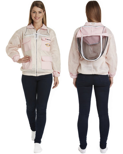 Zephyros - 3 Layer Ventilated Beekeeping Jacket with 2 veils Round & Fencing - Stay Cool & Protected