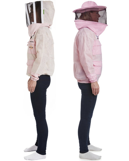 Zephyros - 3 Layer Ventilated Beekeeping Jacket with 2 veils Round & Fencing - Stay Cool & Protected