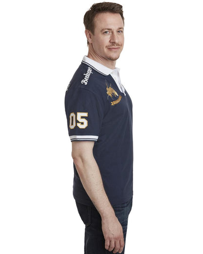 Natural Apiary Beekeepers Polo Shirt - 100% Soft Cotton with Embroidered Blue Honey Bee