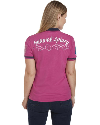 Natural Apiary Beekeepers Polo Shirt - 100% Soft Cotton with Embroidered Blue Honey Bee