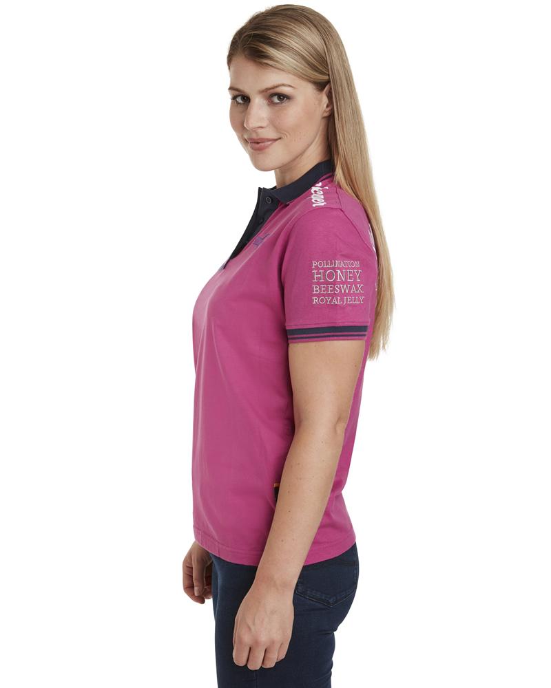 Natural Apiary Beekeepers Polo Shirt - 100% Soft Cotton with Embroidered Blue Honey Bee