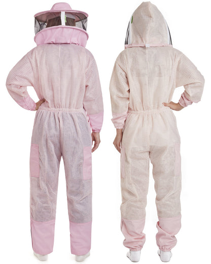 Zephyros - 3 Layer Ventilated Beekeeping Suit with 2 Veils Round & Fencing - Stay Protected & Cool