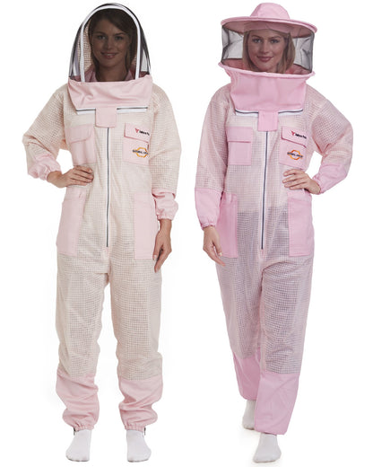 Zephyros - 3 Layer Ventilated Beekeeping Suit with 2 Veils Round & Fencing - Stay Protected & Cool