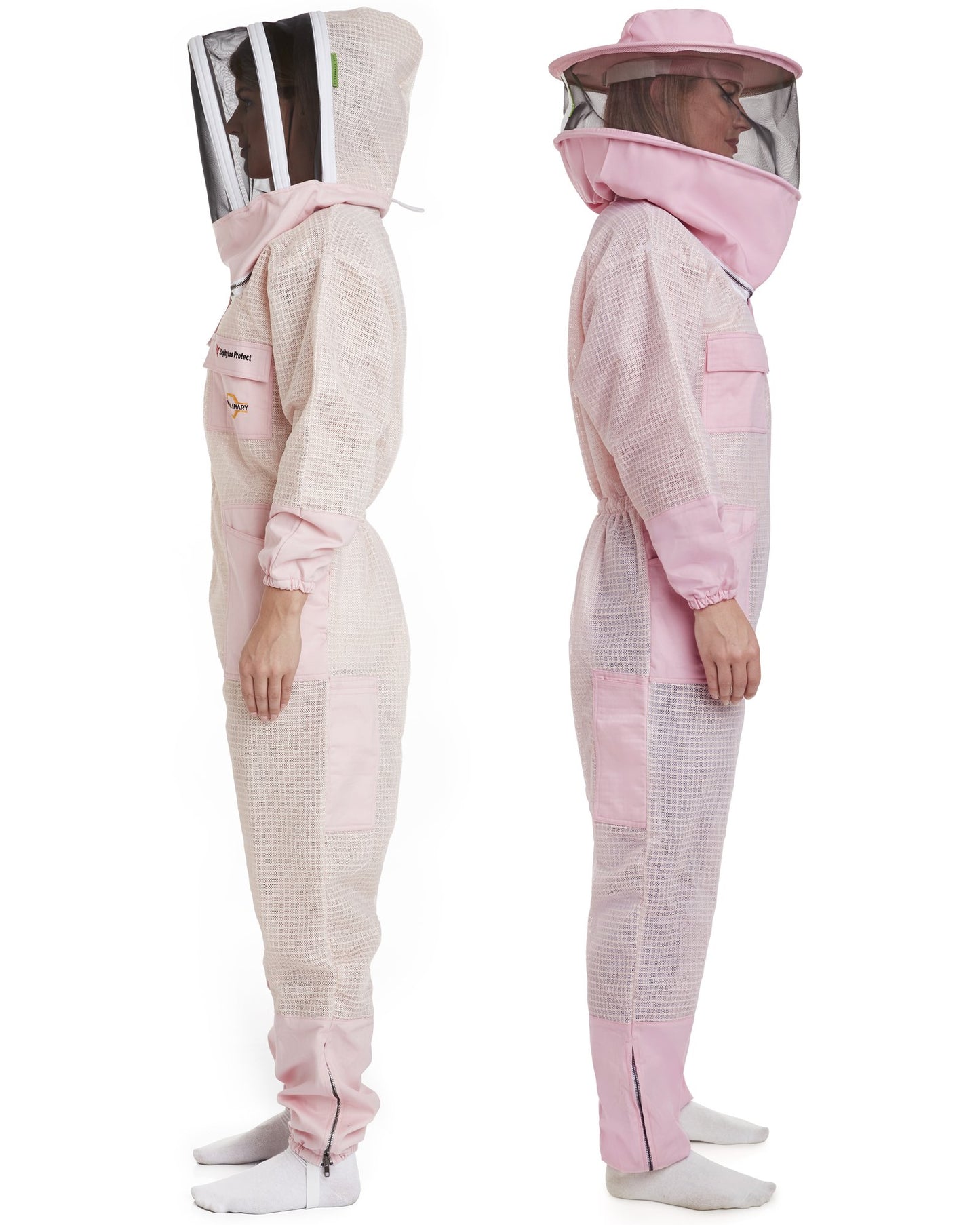 Zephyros - 3 Layer Ventilated Beekeeping Suit with 2 Veils Round & Fencing - Stay Protected & Cool